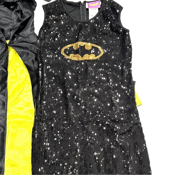 Chasing Fireflies Batgirl Sequin 3pc Halloween Cosplay Costume - Picture 3 of 8